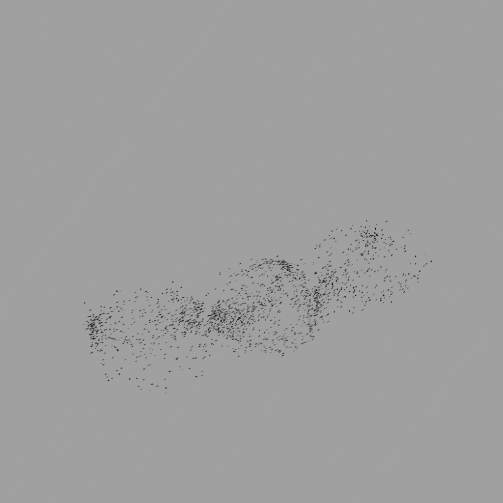 Birds Murmuration - Medium Flock - Horizon - 001 | FX Elements