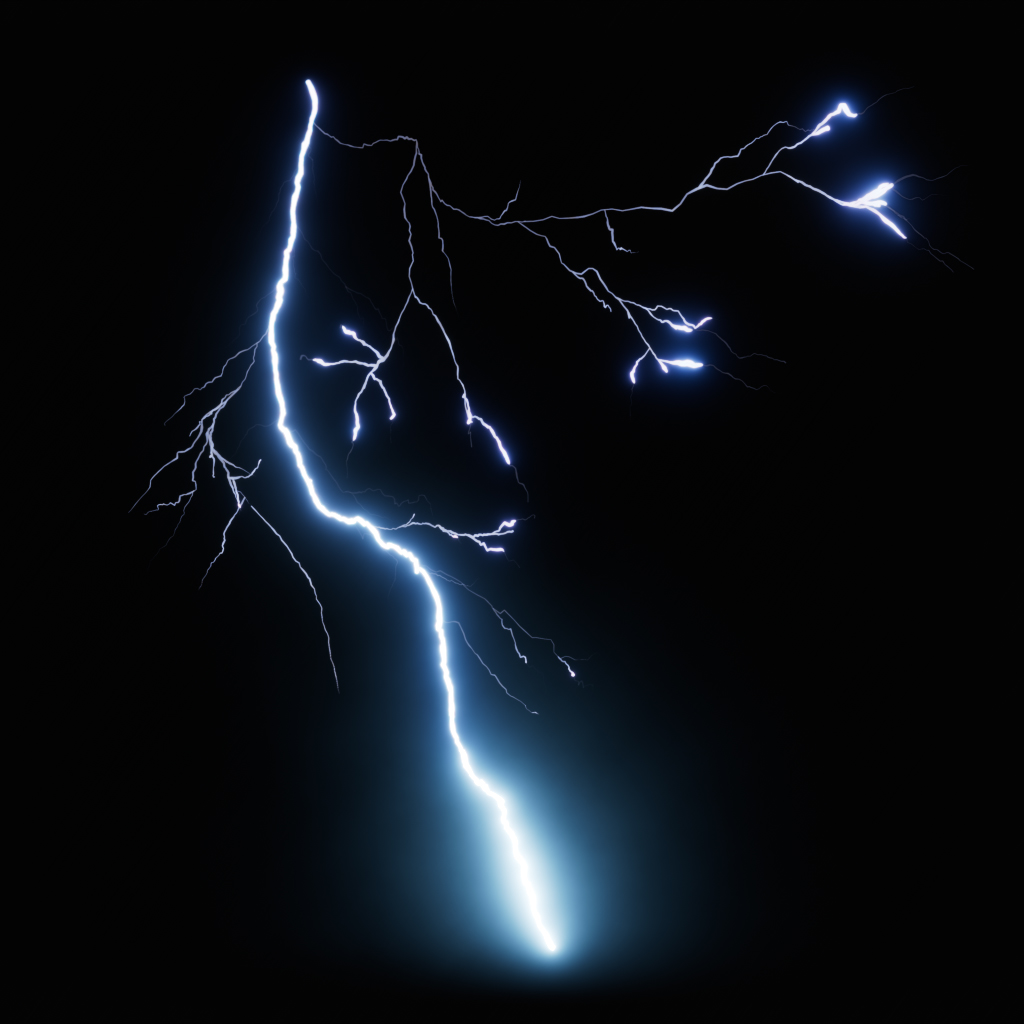 Lightning - Slow Motion - Front - 004 | FX Elements