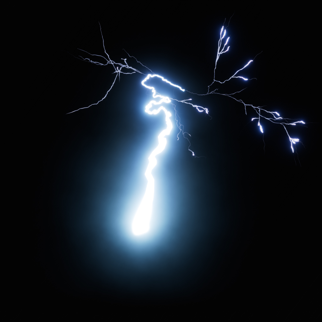 Lightning - Slow Motion - Low Angle - 004 | FX Elements